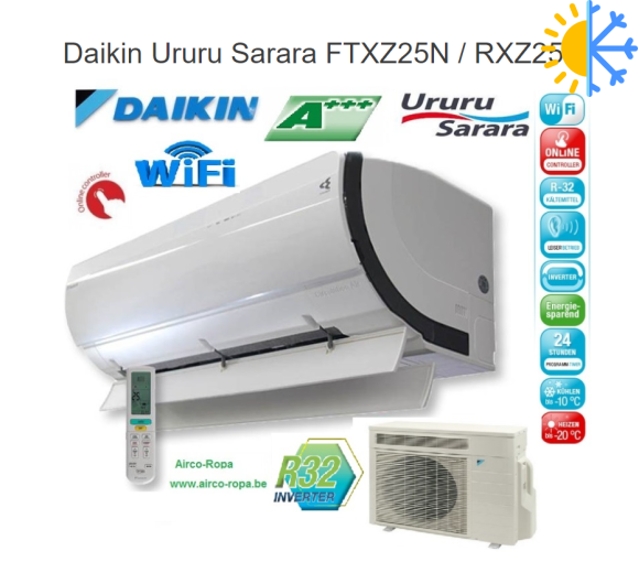Кондиционер Daikin FTXZ25N / RXZ25N Ururu Sarara