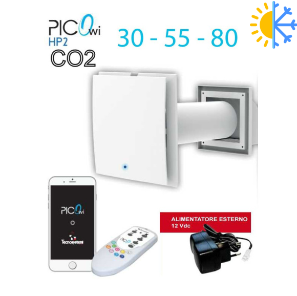 Рекуператор PICO HP2 100WI-C-CO2-COMFORT+CO2