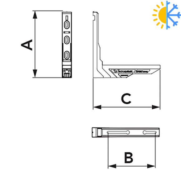 Кронштейны для кондиционера L500 Spirit XS100