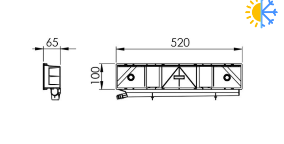 Cutie de instalare incasabila PROFESSIONAL-PLUS cu tava de condens pentru aer conditionat