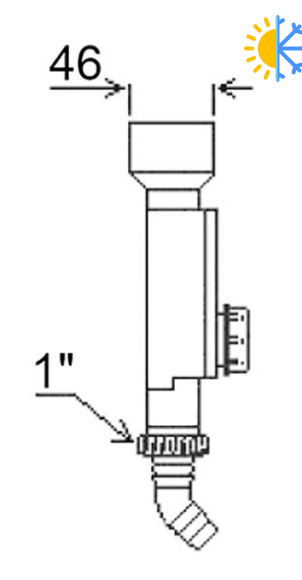 Сифон для кондиционера Ghidini DN2