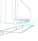 Deflector aer conditionat sticla transparent 800mm