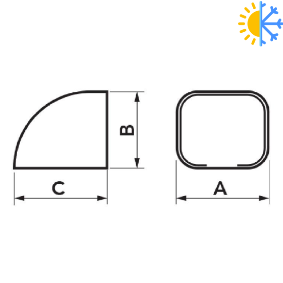 Terminatie cu cot EXCELLENS TC 60-EXC
