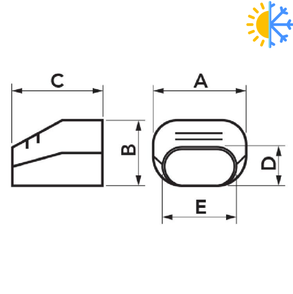 Terminal iesire tevi EXCELLENS TS 60-EXC