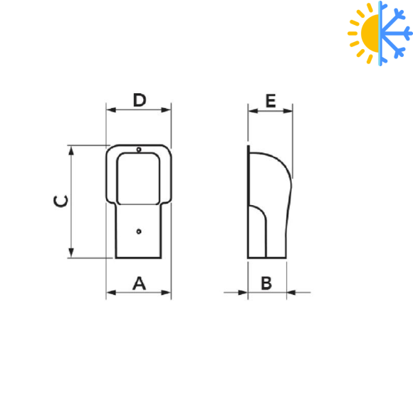Terminatie cu cot 90 de grade TM 60-EXC