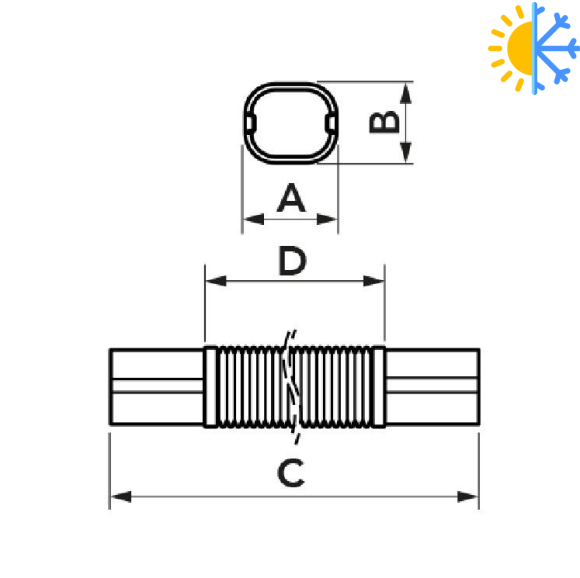 Canal mascare flexibil EXCELLENS MF 60-EXC 